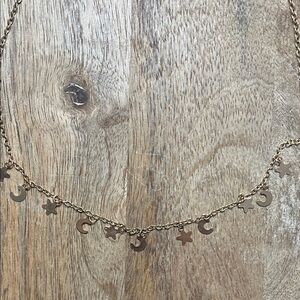 Gold celestial Necklace